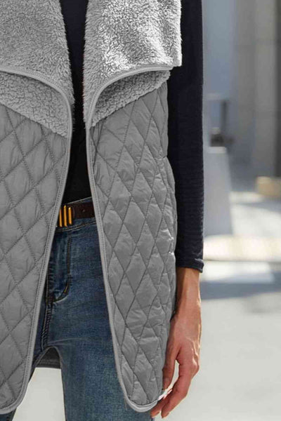 Open Front Collared Vest