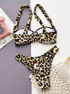 Leopard Ring Detail Bikini Set